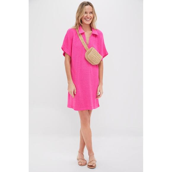POMANDER PLACE Hot Pink Maren Mini Polo Dress Size XS/S NWT - Picture 7 of 8